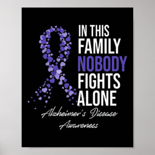 In this family nobody fights alone Alzheimer brain Poster