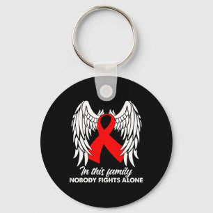 In This Family Nobody Fights Alone Blood Cancer Aw Key Ring