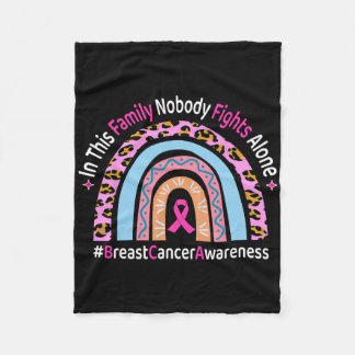 In This Family Nobody Fights Alone Breast Cancer A Fleece Blanket
