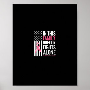 In This Family Nobody Fights Alone Breast Cancer A Poster