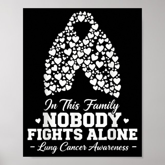 In This Family Nobody Fights Alone Lung Cancer Shi Poster (Front)