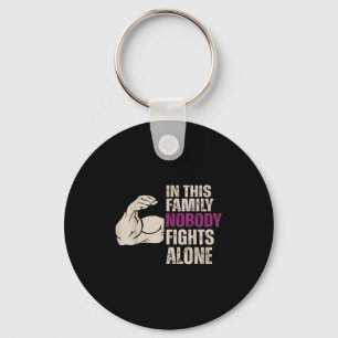 In This Family Nobody Fights Alone Motivation Awar Key Ring