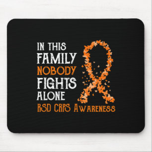 In This Family Nobody Fights Alone Rsd Crps Mouse Mat