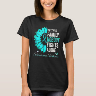 In This Family Nobody Fights Alone Scleroderma Awa T-Shirt