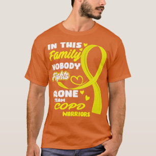In This Family Nobody Fights Alone Team COPD Warri T-Shirt