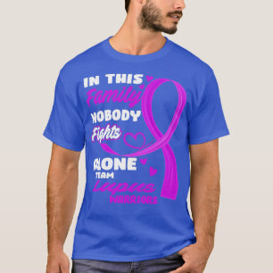 In This Family Nobody Fights Alone Team Lupus Warr T-Shirt