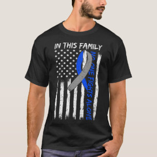 In This Family Nobody Fights Diabetes Alone Usa Fl T-Shirt