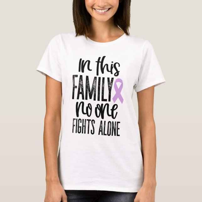 In this Family Stomach Cancer Awareness Support T-Shirt (Front)