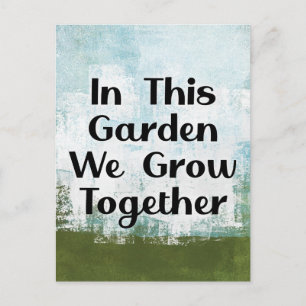 In This Garden We Grow Postcard