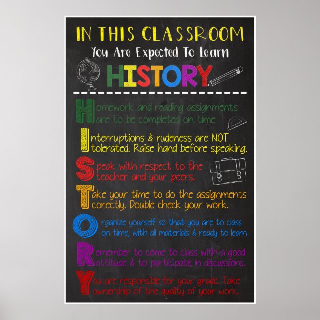 In This History Classroom Poster (Front)