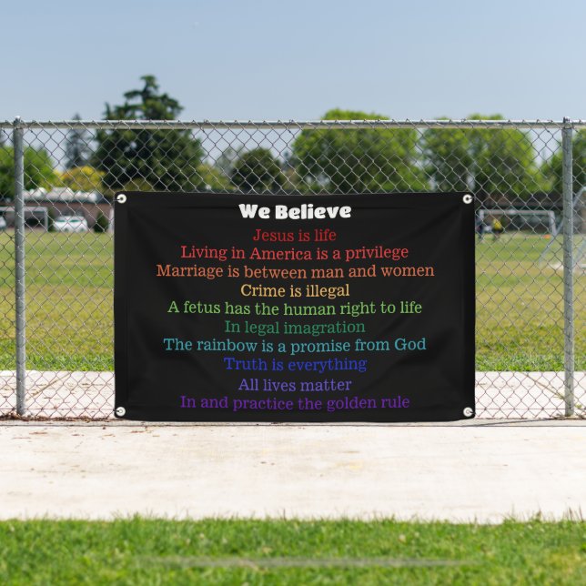 In This Home We Believe Republic Banner (Insitu)