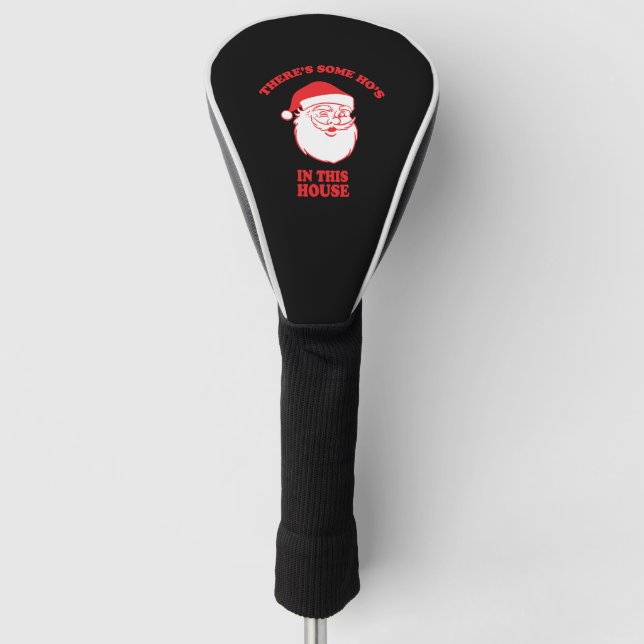 In this House Funny Christmas Santa Claus Golf Head Cover (Front)