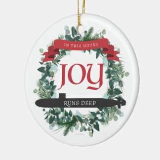 In This House, Joy Runs Deep - Submarine Ornament