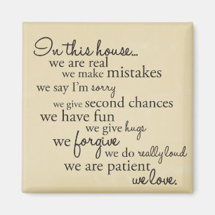 In this house... magnet