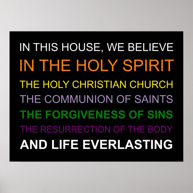 In this house, we believe poster (Front)