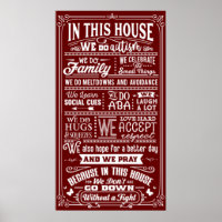 In This House We Do Autism Family Quote Typography
