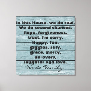 In this House We Do Family Quote Print