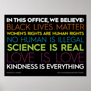 In This Office.... Kindness Is Everything Sign