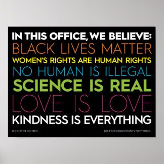 In This Office.... Kindness Is Everything Sign