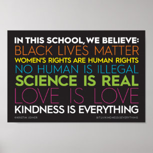 In This School... Kindness Is Everything Sign