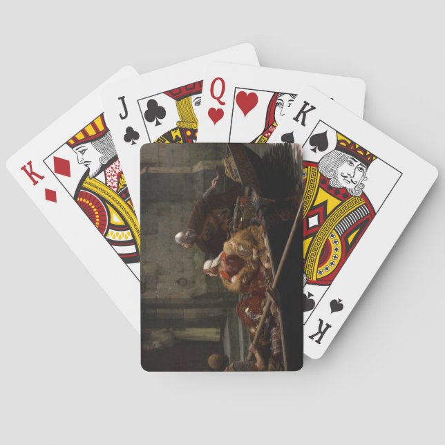 In Time of Peril, 1897 by Edmund Blair Leighton Playing Cards (Back)