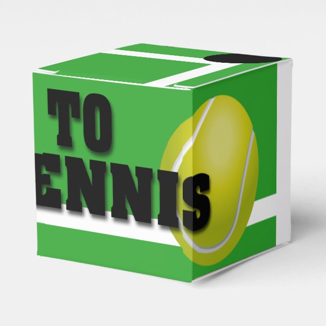 In to tennis favour box (Front Side)