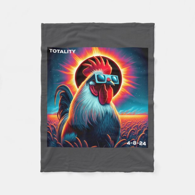 In Total Solar Eclipse April 8 Fleece Blanket (Front)