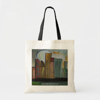 "in Town" Grocery bag by Kim Anderson Art