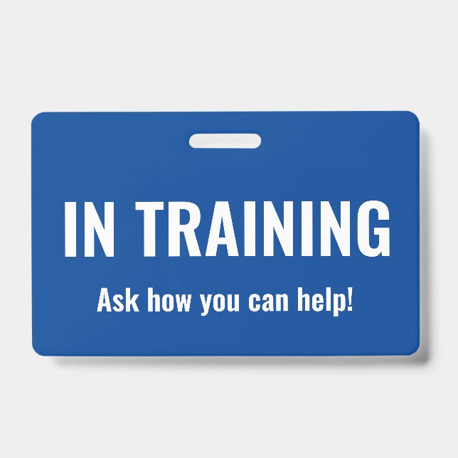 In Training ID Badge (Front)