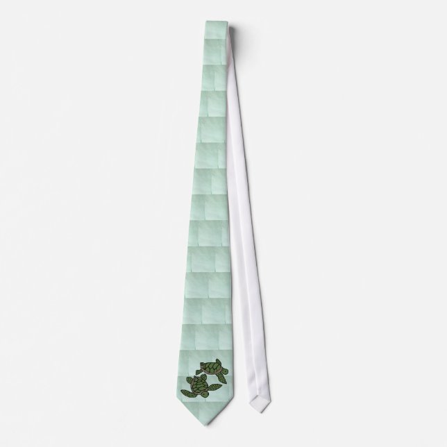 In Triple sea turtles tie (Front)
