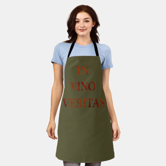 In vino veritas apron (Worn)