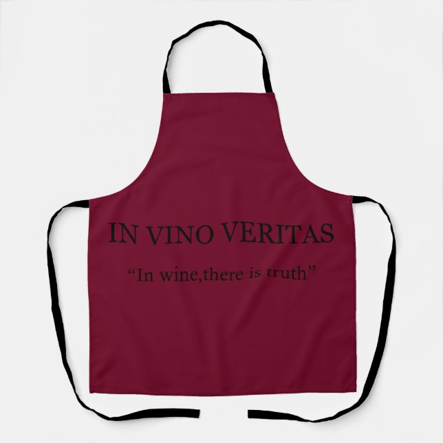 In vino veritas apron (Front)