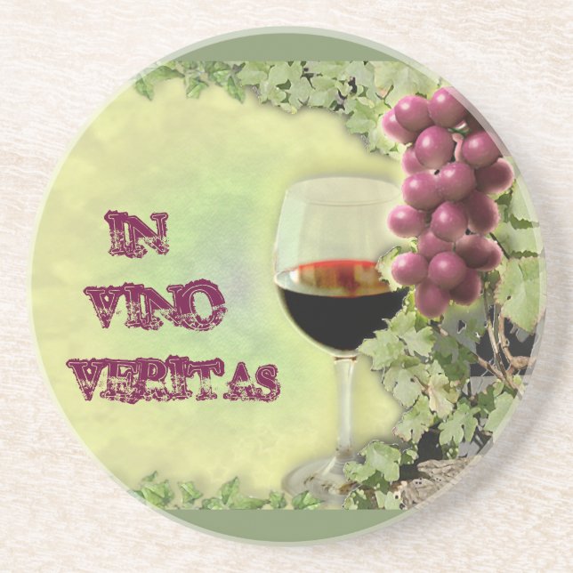 In Vino Veritas Coaster (Front)