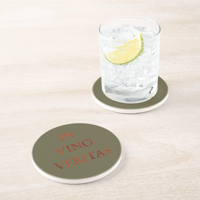 In vino veritas coaster (Side)