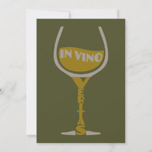 In Vino Veritas custom invitations