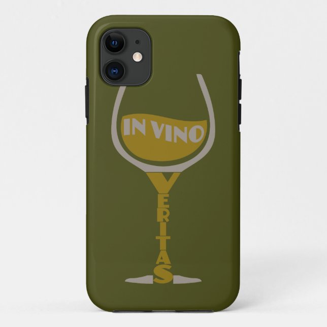 In Vino Veritas custom iPhone case (Back)