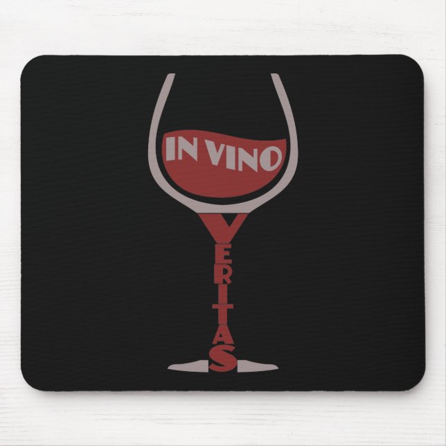 In Vino Veritas custom mousepad (Front)