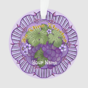 In Vino Veritas Grapes Ornament