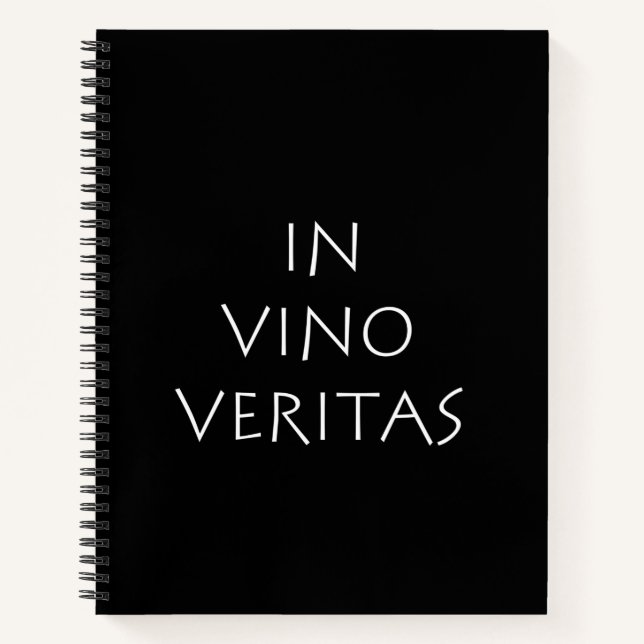 In vino veritas notebook (Front)