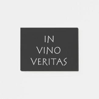 In vino veritas post-it notes