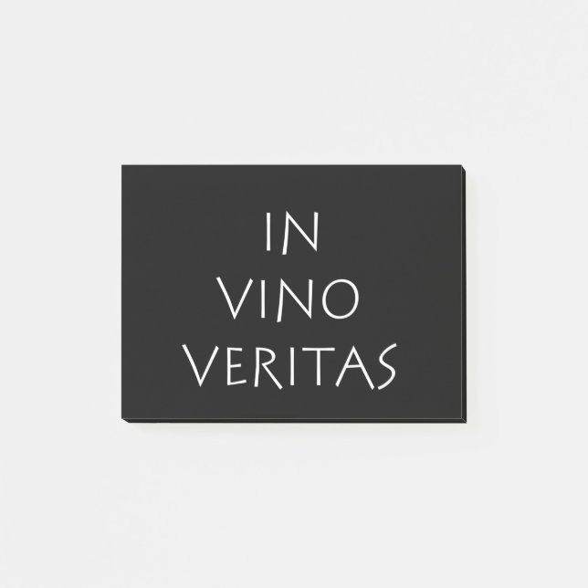 In vino veritas post-it notes (Front)
