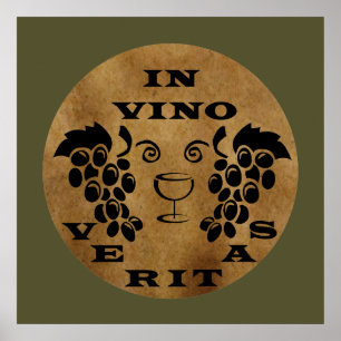 in vino veritas poster