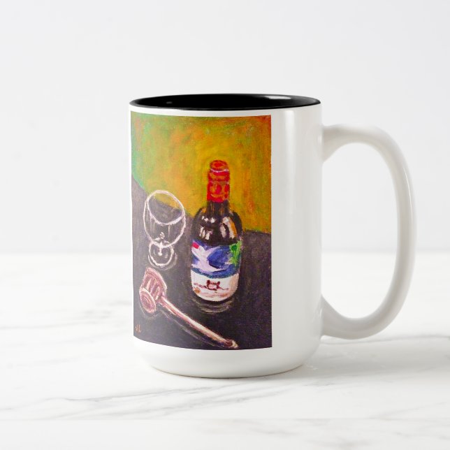 In Vino Veritas Two-tone Mug (Right)