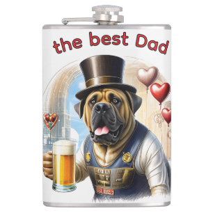 in Vinyl eingeschlagener Flachmann Hip Flask