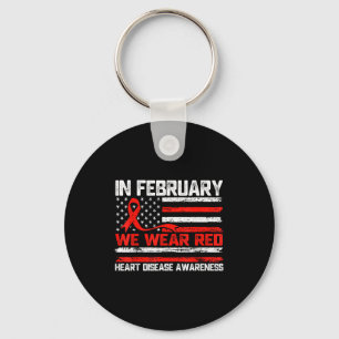 In Wear February Red Heart Disease Awareness Key Ring