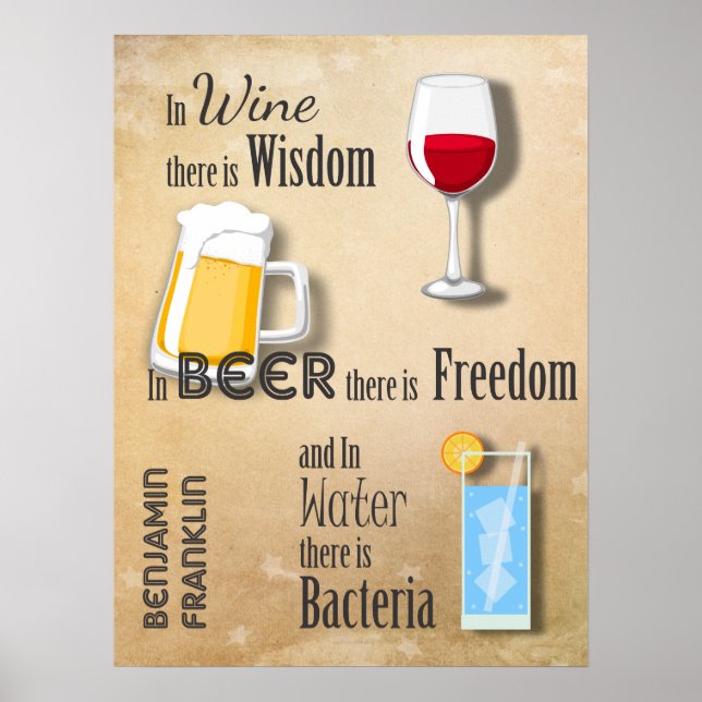 In Wine there is Wisdom Poster (Front)