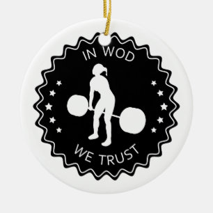 In Wod We Trust - Inspiration Ceramic Tree Decoration