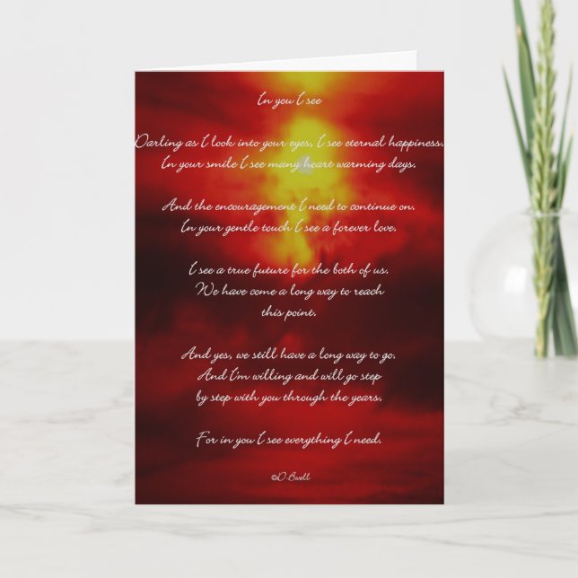 IN YOU I SEE CARD (Front)