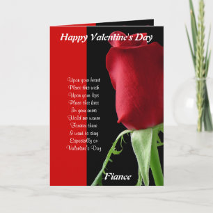 In your arms on valentine's day fiance holiday card