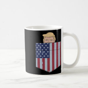 In Your Bag Funny Trump 2024 Peeking Pocket  Coffee Mug